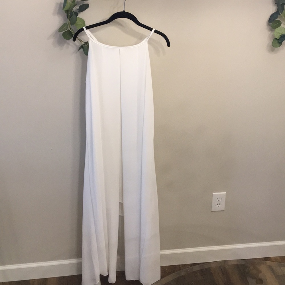 White High Low Dress